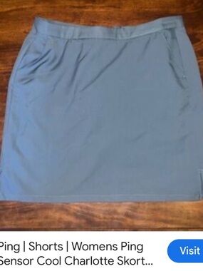 Ping Charlotte Mini Skort in Slate Blue